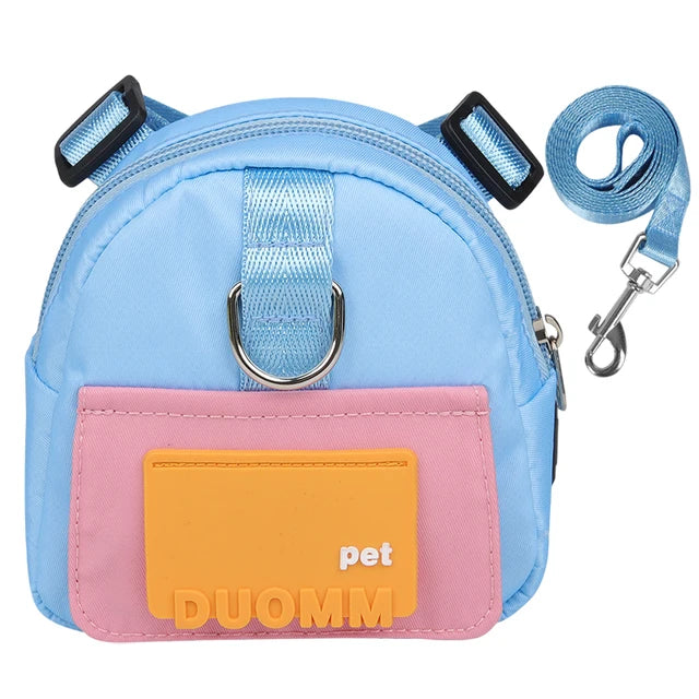 Mochila de Passeio para Cães e Gatos Pet Backpack em Poliéster