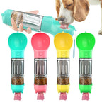 Garrafa de Água 3 em 1 para Cachorros com Pá e Dispenser