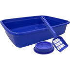 Kit Gato 3 Peças Bandeja Pá e Comedouro Antiformiga