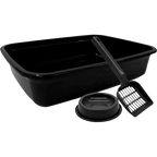 Kit Gato 3 Peças Bandeja Pá e Comedouro Antiformiga